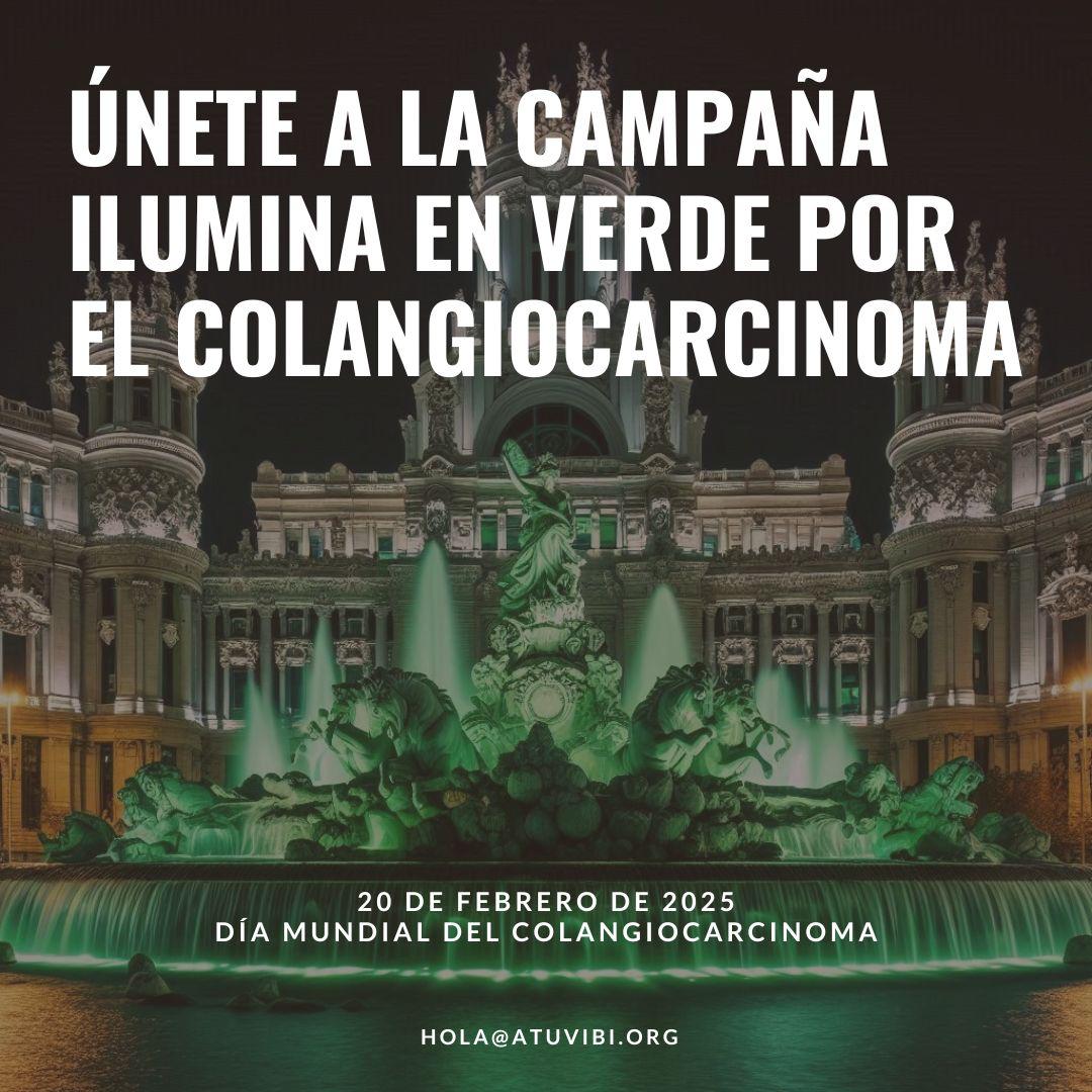 Ilumina en verde para concienciar sobre el colangiocarcinoma